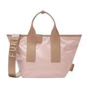 Lichtgewicht Nylon Tote Tas Furla , Beige , Dames