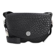 Leren Crossbody Tas Burberry , Black , Dames