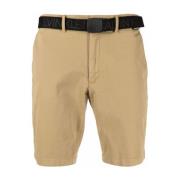 Antiek Bronzen Katoenen Chino Shorts Calvin Klein , Beige , Heren