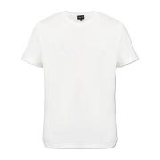 T-shirt met logo Giorgio Armani , White , Heren