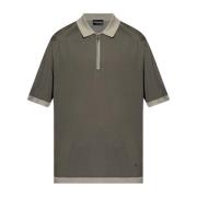 Polo met logo Emporio Armani , Green , Heren