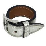 Pre-owned Leather belts Hermès Vintage , Gray , Dames