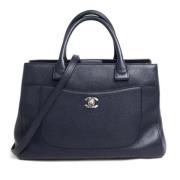 Pre-owned Fabric totes Chanel Vintage , Blue , Dames