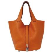 Pre-owned Fabric handbags Hermès Vintage , Brown , Dames