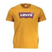 Klassiek Bruin T-shirt Levi's , Yellow , Heren