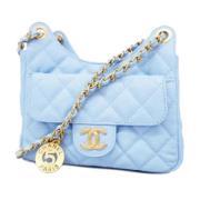 Pre-owned Fabric chanel-bags Chanel Vintage , Blue , Dames