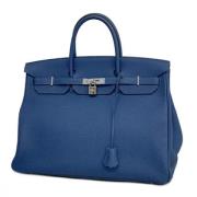 Pre-owned Fabric handbags Hermès Vintage , Blue , Dames