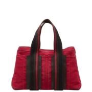 Pre-owned Fabric handbags Hermès Vintage , Red , Dames