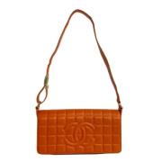 Pre-owned Fabric chanel-bags Chanel Vintage , Orange , Dames