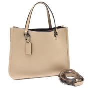 Pre-owned Fabric handbags Coach Pre-owned , Beige , Dames