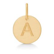 Gepersonaliseerde Letter Hanger Ketting Frk. Lisberg , Yellow , Dames