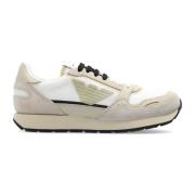 Sportschoenen met logo Emporio Armani , Beige , Dames