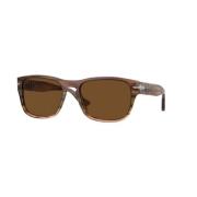 Bruine Gepolariseerde Zonnebril Persol , Brown , Unisex