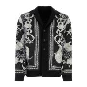 Stijlvolle Bedrukte Vest Versace , Black , Heren