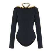 Body met een uitsnede Versace , Black , Dames