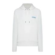 Mannen Grafische Laag Hoodie Calvin Klein , White , Heren