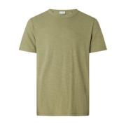 Katoen Linnen Heren T-Shirt Calvin Klein , Green , Heren