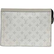 Pre-owned Fabric louis-vuitton-bags Louis Vuitton Vintage , White , Da...