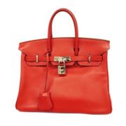 Pre-owned Fabric handbags Hermès Vintage , Red , Dames