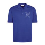 Heren Polo Shirt John Richmond , Blue , Heren