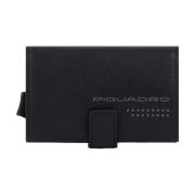 Rfid Creditcardhouder Zwart Piquadro , Black , Heren