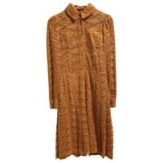 Pre-owned Fabric dresses Yves Saint Laurent Vintage , Brown , Dames