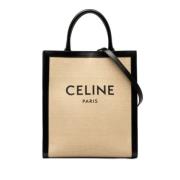 Pre-owned Canvas handbags Celine Vintage , Beige , Dames