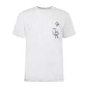 Heren Regular T-Shirt John Richmond , White , Heren