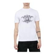 Heren Engel T-Shirt John Richmond , White , Heren