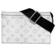 Pre-owned Canvas shoulder-bags Louis Vuitton Vintage , White , Dames