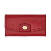 Rode Leren Portemonnee ADA Stijl The Bridge , Red , Dames