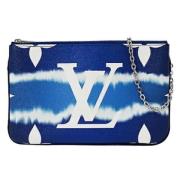 Pre-owned Fabric shoulder-bags Louis Vuitton Vintage , Blue , Dames