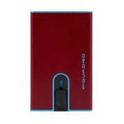 Rode Creditcardhouder Rfid Bescherming Piquadro , Red , Heren