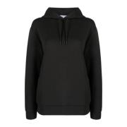 Minimalistische Logo Scuba Hoodie voor Vrouwen Calvin Klein , Black , ...