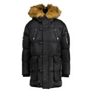 Grote Puff Parka Dsquared2 , Black , Heren