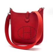 Pre-owned Fabric crossbody-bags Hermès Vintage , Red , Dames