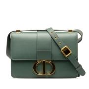 Pre-owned Leather shoulder-bags Dior Vintage , Green , Dames