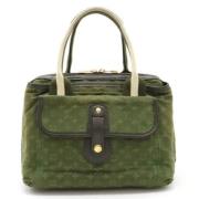 Pre-owned Canvas louis-vuitton-bags Louis Vuitton Vintage , Green , Da...