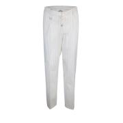 Regular Fit Broek met Riemlussen Paolo Pecora , White , Heren