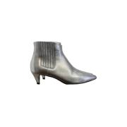 Pre-owned Leather boots Celine Vintage , Gray , Dames