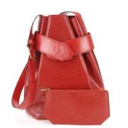 Pre-owned Leather shoulder-bags Louis Vuitton Vintage , Red , Dames