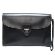 Pre-owned Fabric clutches Hermès Vintage , Black , Dames