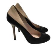 Pre-owned Leather heels Miu Miu Pre-owned , Black , Dames