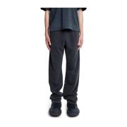 Zwart Gewassen Straight-Leg Sweatpants Entire Studios , Black , Heren