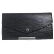 Pre-owned Canvas wallets Louis Vuitton Vintage , Black , Dames