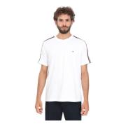 Global Stripe T-shirt Wit Tommy Hilfiger , White , Heren