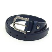 Pre-owned Leather belts Bvlgari Vintage , Blue , Dames