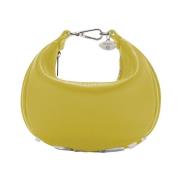 Metallic lettering leren hobo tas Silvian Heach , Yellow , Dames