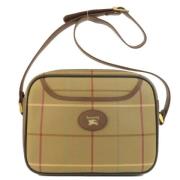 Pre-owned Fabric shoulder-bags Burberry Vintage , Beige , Dames