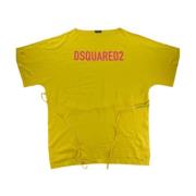 Logo Jurk voor Vrouwen Dsquared2 , Yellow , Dames